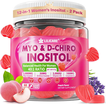 LILICARE Inositol Gummies for Women's - – Chasteberry (Vitex agnus-castus): A traditional herb for supporting – Image 1