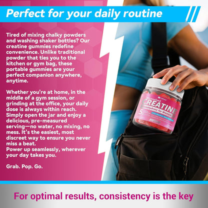 Creatine for Women's Gummies: Micronised – Manufactured in a cGMP-certified facility in the USA – Image 5