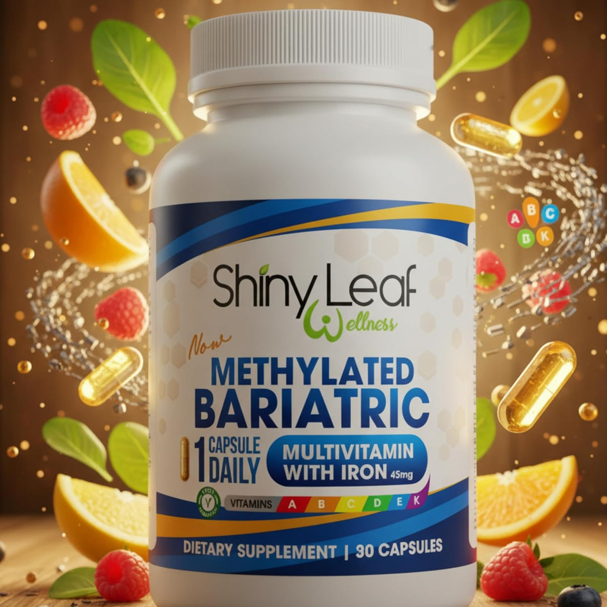 Glossy Leaf Methylated Bariatric – Zinc and Magnesium: Zinc aids immune function and wound healing; magnesium – Image 9