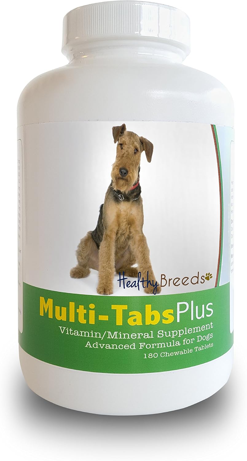 Healthy Breeds Airedale Terrier Multi-Tabs Plus Chewable Tablets 180 Count - görsel 1