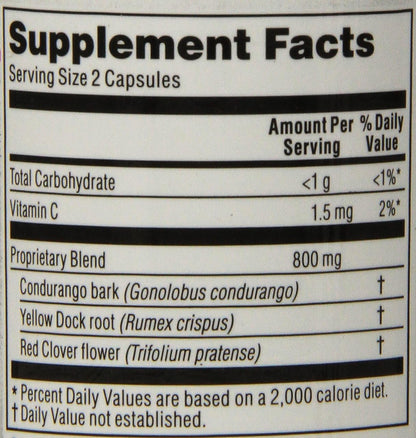 Kroeger Herb Candida Formula No 1 - 100 Capsules