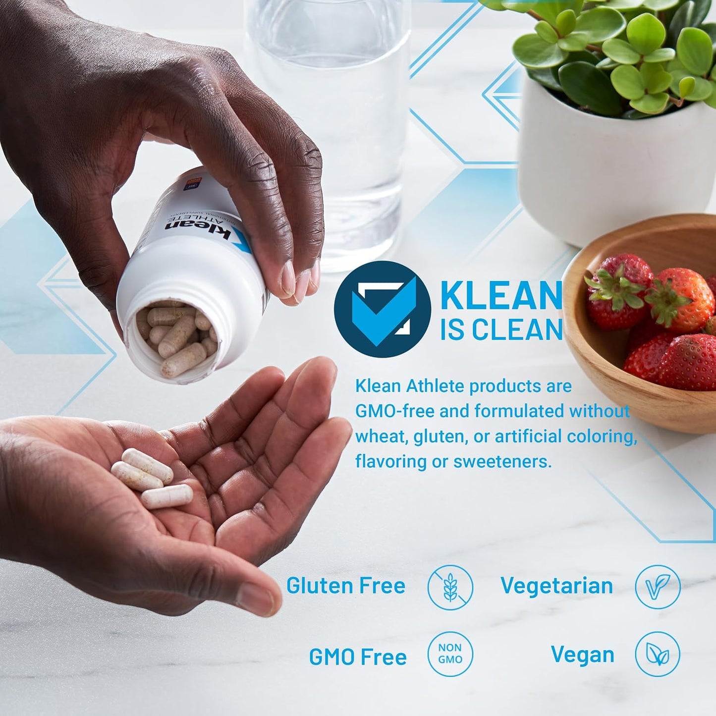 Klean Athlete Joint & Muscle - Plant-Based Joint Comfort, Flexibility & Muscle Recovery - 60 Vegetarian Capsules - görsel 3