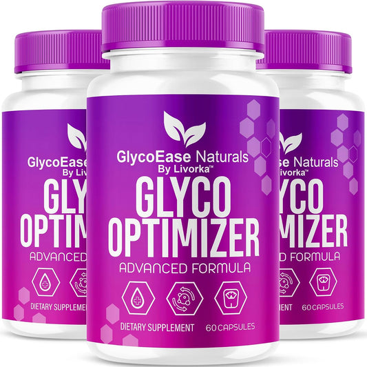 (3 Pack) GlycoEase Glyco Optimiser - – Three-Month Supply: With 180 capsules across three bottles, you get a – Image 1