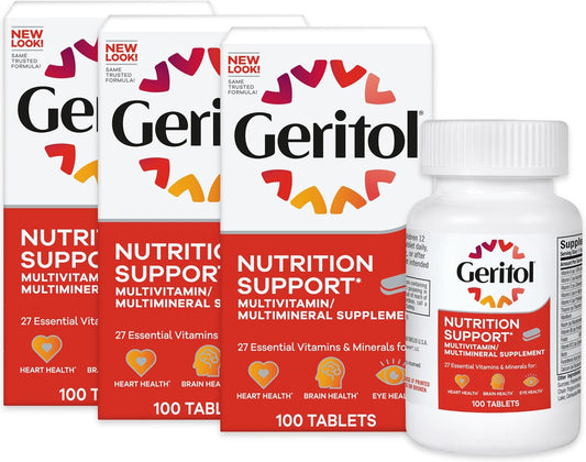 Geritol Multivitamin Supplement with B-Vitamins, Antioxidants, Vitamins C, E & D and Iron – 27 Essential Vitamins and – Image 1