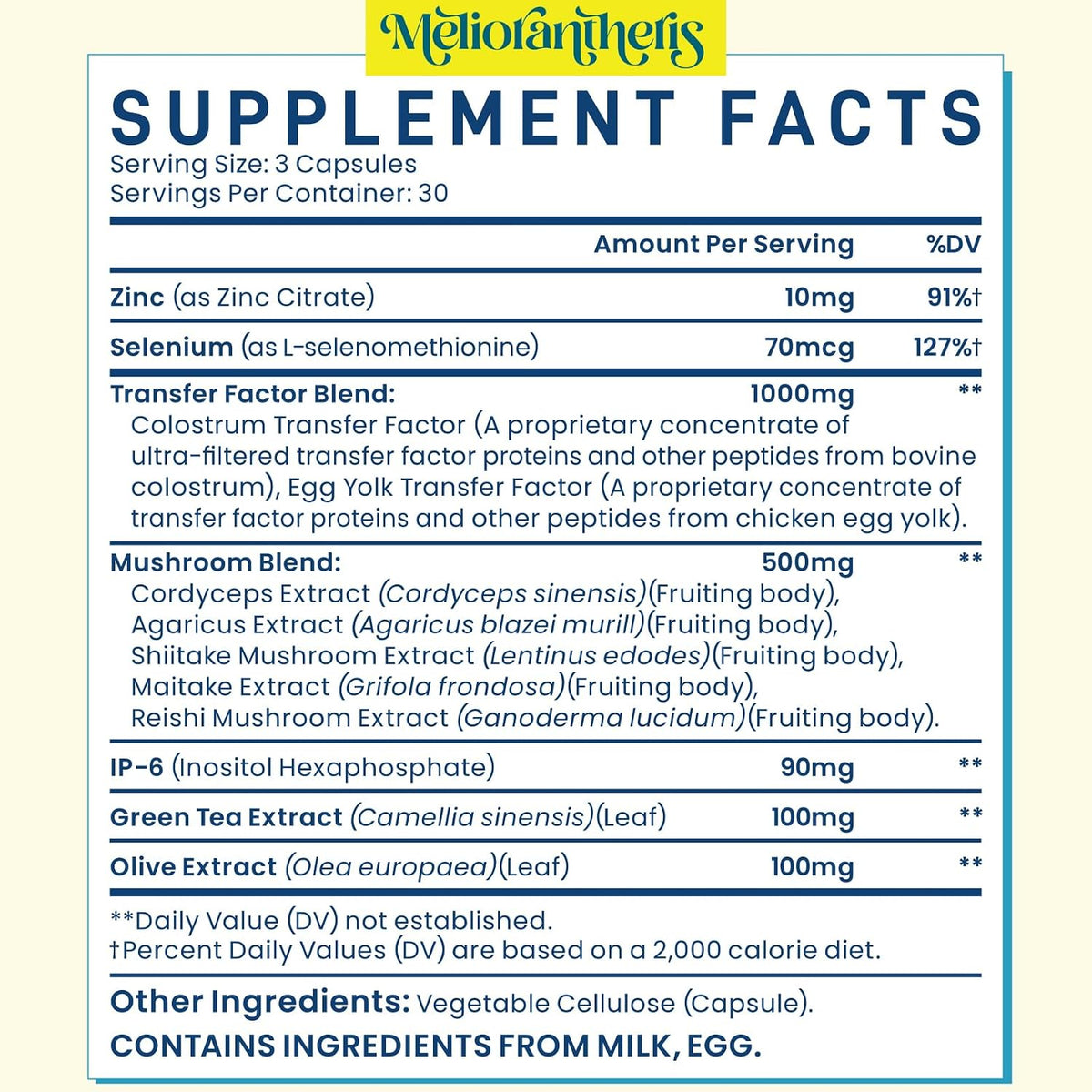 Transfer Factor 1800mg | Colostrum & Egg – Green Tea Extract and Olive Leaf Extract: Rich in polyphenols that help – Image 5