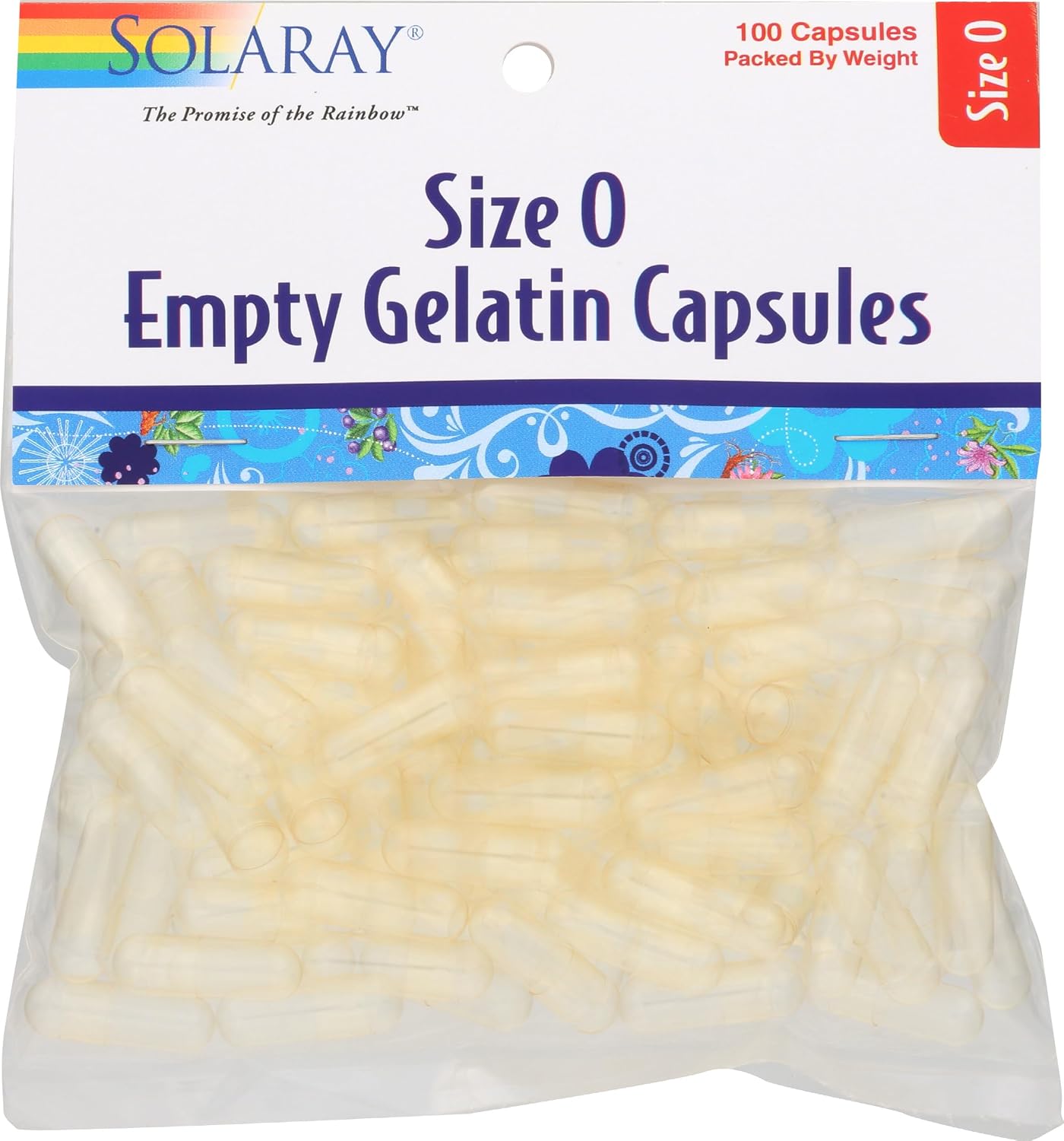 Solaray Empty Gelatine Capsules, Size 00 | 500 Count - görsel 2