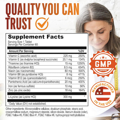 Apetigen-Plus Appetite Stimulant for Weight Gain – Multivitamin with Iron, Zinc, L-Lysine & B-Complex – Appetite Booster – Image 7