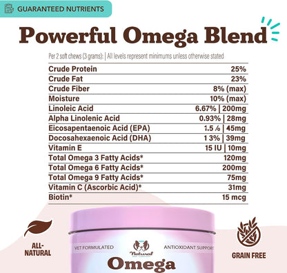 Natural Dog Company Omega Chews for Dogs – Vet-Approved & NASC-Certified: These chews are made in an – Image 7