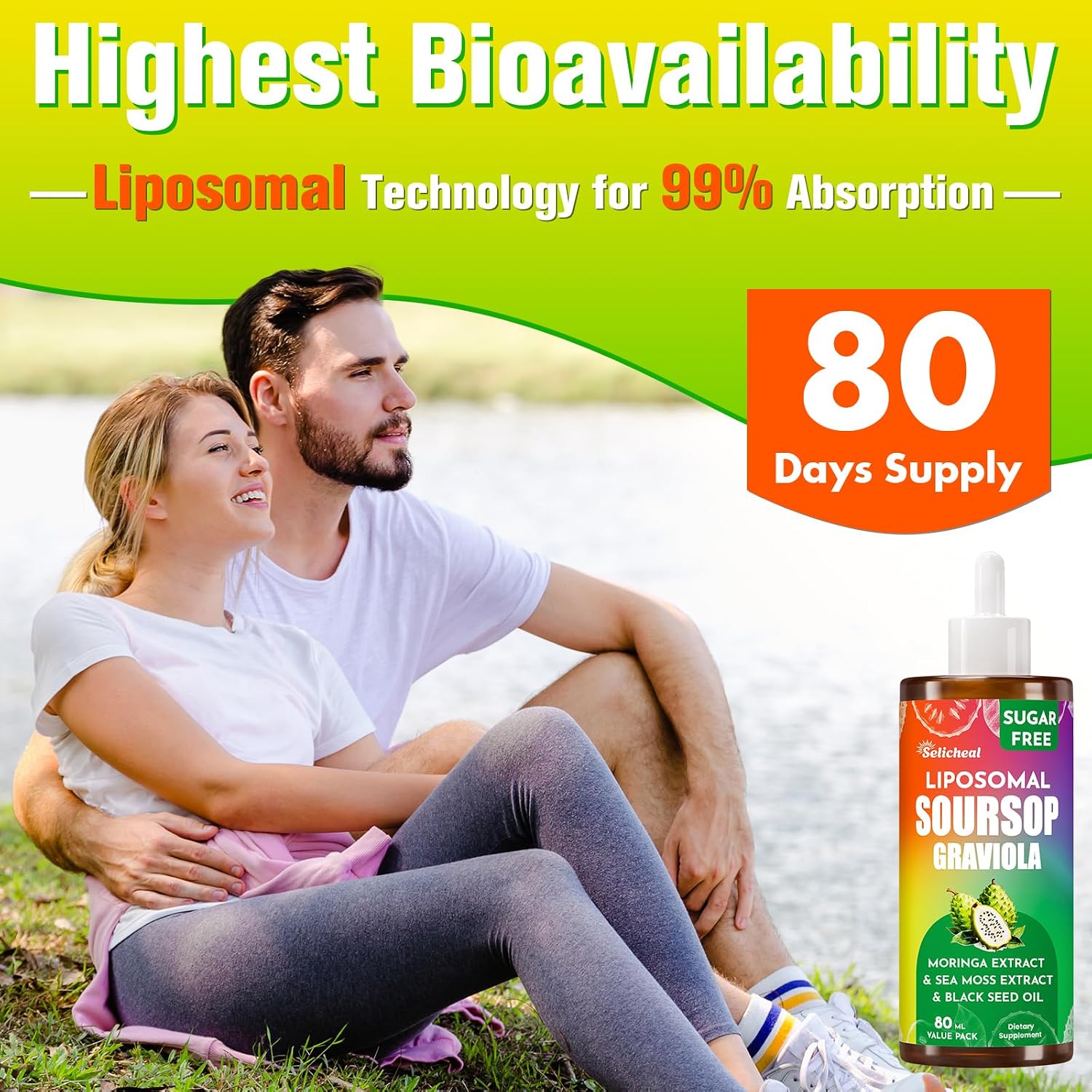 Soursop Multivitamin Liquid Drops – 10 in 1 with Leaf Extract & Sea Moss, 80 mL (80-Day Supply) - görsel 5