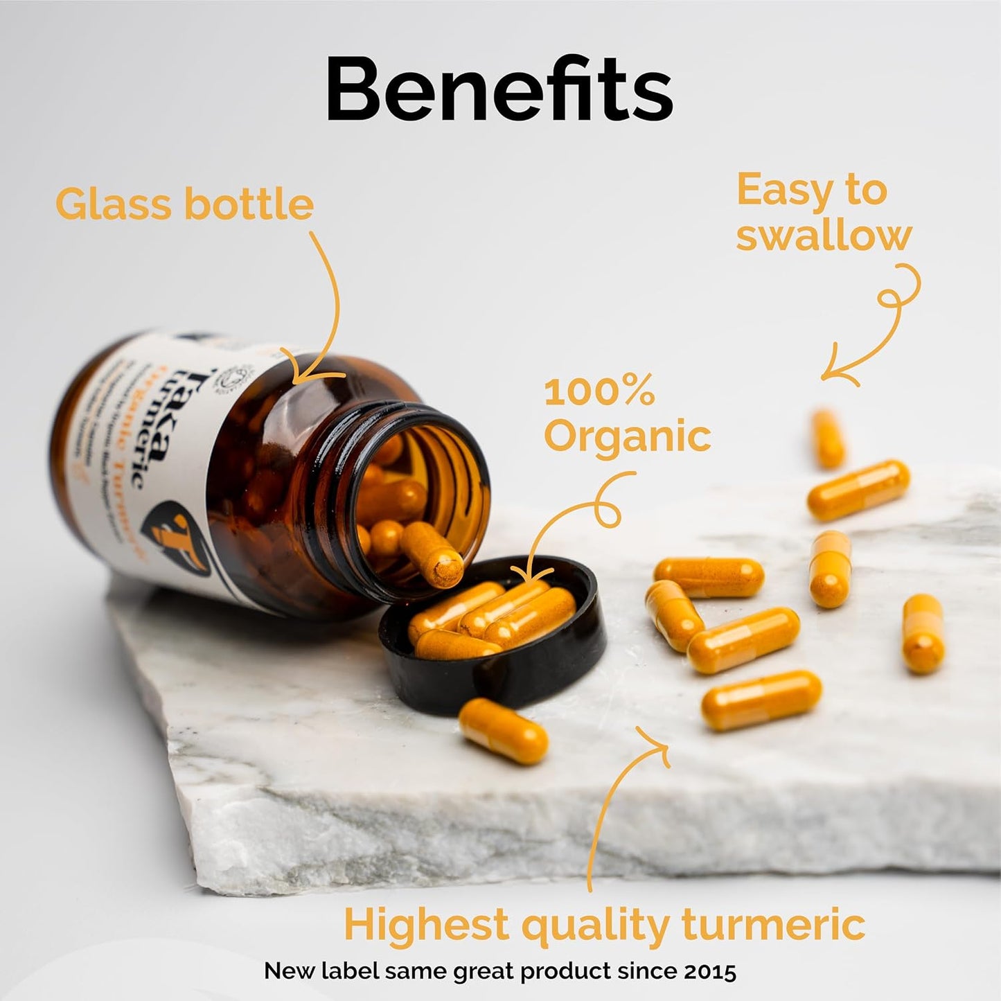 Turmeric & Black Pepper Extract 60 Capsules - görsel 4