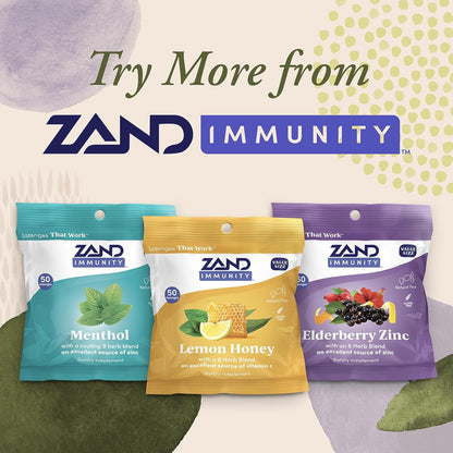 ZAND Immunity Lemon Honey Throat Lozenges – Vitamin C (Ascorbic Acid): 90 mg per lozenge provides 100% of your – Image 5
