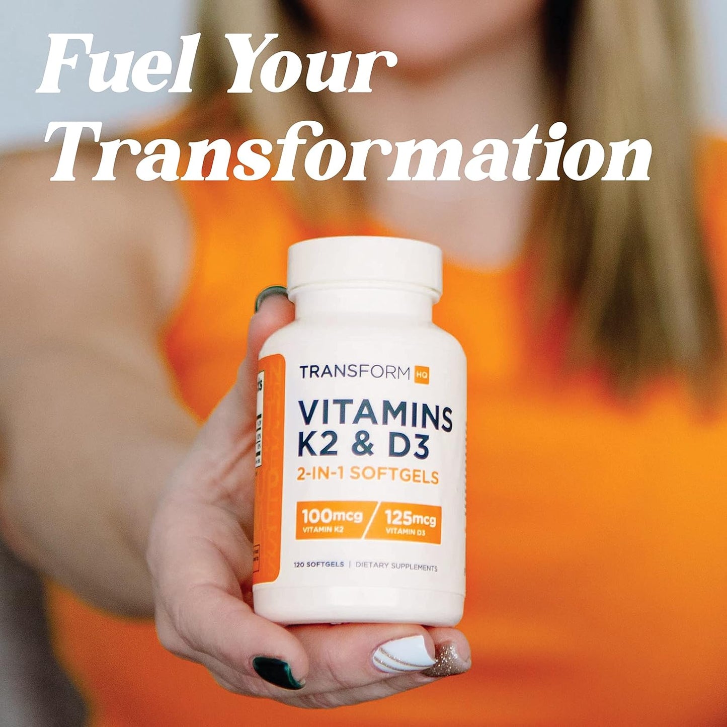 TransformHQ Vitamin K2 (MK7) (100mcg) + Vitamin D3 (5000 IU) - 120 Soft-gels - görsel 5