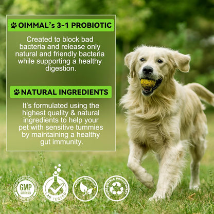 Probiotics for Dogs, 3-in-1 Dog Probiotics, Dog Probiotics for Digestive Support, Dog Probiotic Supplements, Pet Probiotics for Dogs, Liquid Probiotics for Dogs | 59 mL