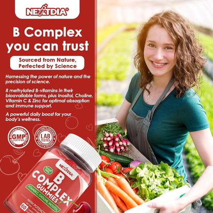 Methylated Vitamin B Complex Gummies - B12 & – Supports immune health with Vitamin C and zinc – Image 9