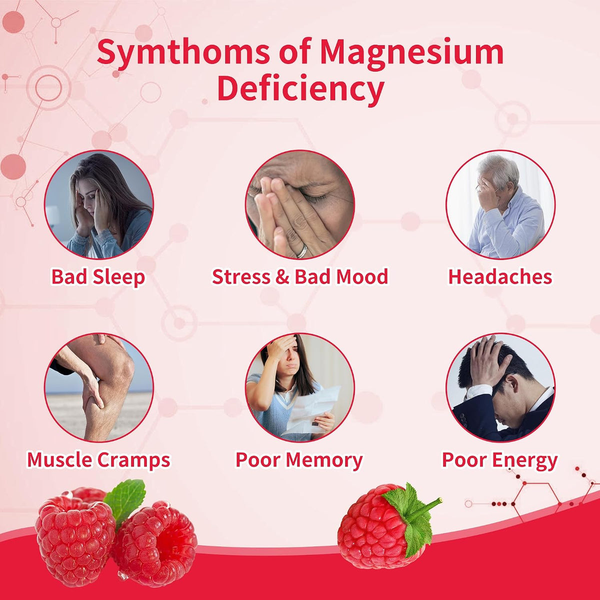 Magnesium Glycinate Gummies 1000mg with – Vitamin D (as cholecalciferol) – Essential for calcium absorption, – Image 3