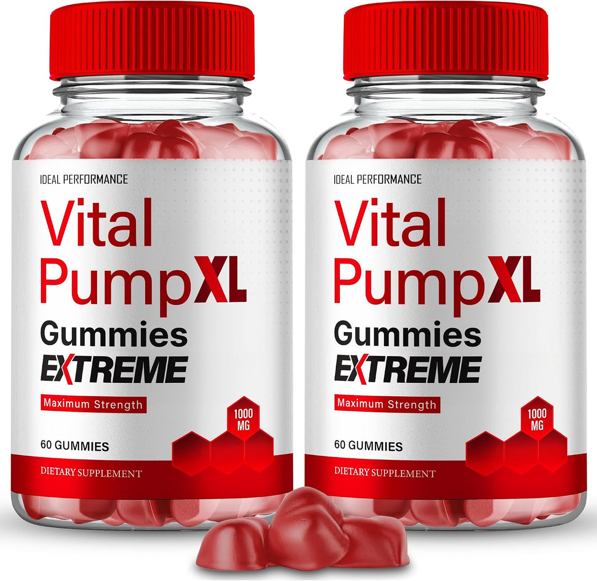 Vital PumpXL Gummies for Men - Maximum Strength Performance, All Natural Support (2 Pack) – Image 1