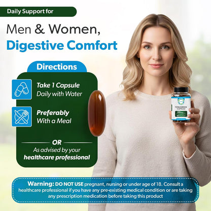 TRUEMED Organic Fenugreek Capsules 610 mg – Digestive Comfort, Natural Energy & Wellbeing Support (90 Capsules)