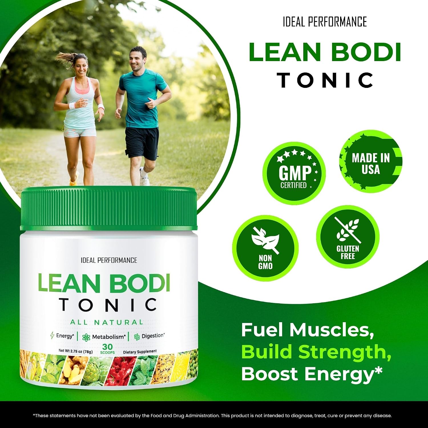 Lean Bodi Tonic Powder Official Formula - Maximum Strength with Vitamin B6 and BCAA (2 Pack) - görsel 4