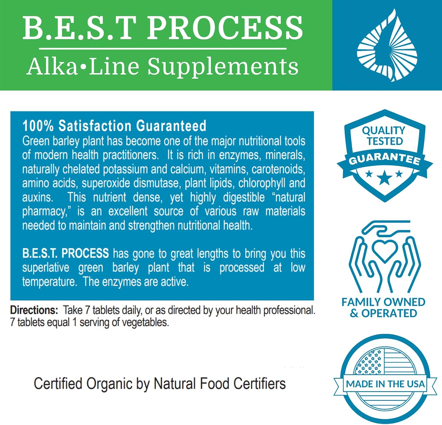 Alka•Green Tablets – Organic Barley Grass Supplement by Morter HealthSystem - görsel 4