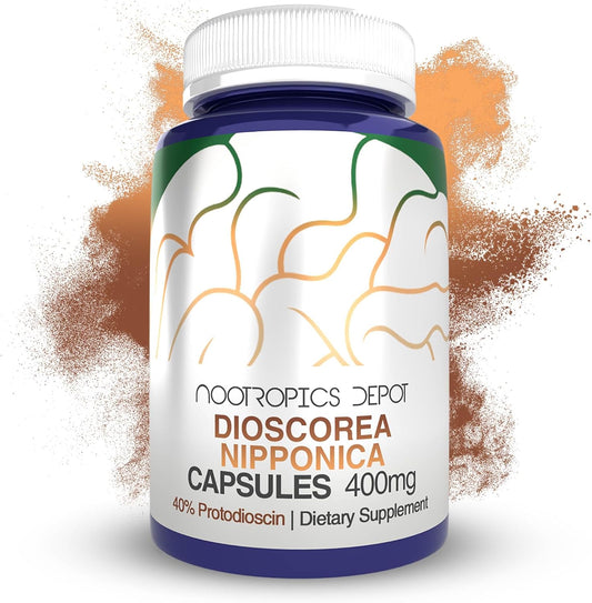 Nootropics Depot Dioscorea nipponica Capsules | 400mg | 40% Protodioscin | Wild Yam | 60 Count – Image 1