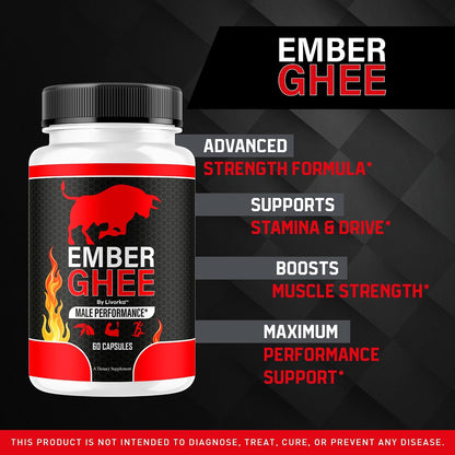 Ember Ghee Pills for Men – Premium All-Natural Multivitamin Supplement (300 Capsules) – Image 2