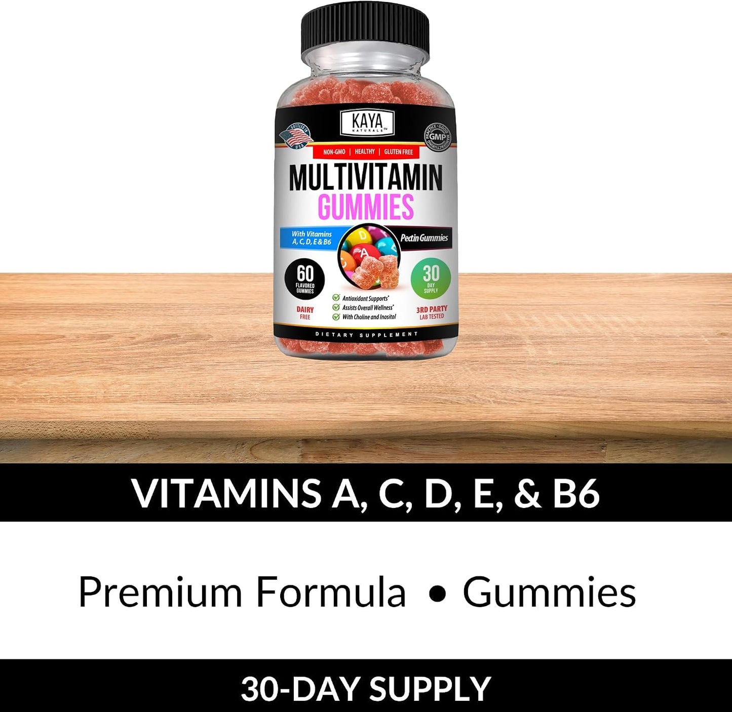 Kaya Naturals Adult Multi Vitamin Gummy, 60 Gummies - görsel 5