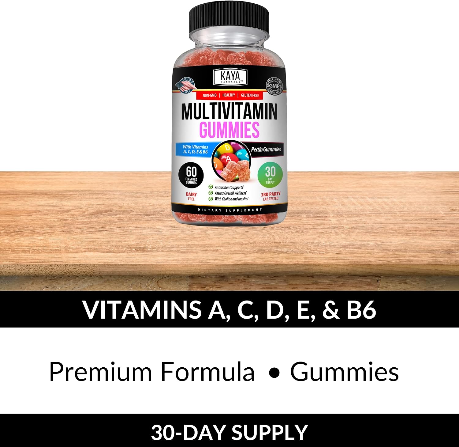 Kaya Naturals Adult Multi Vitamin Gummy, 60 Gummies - görsel 5