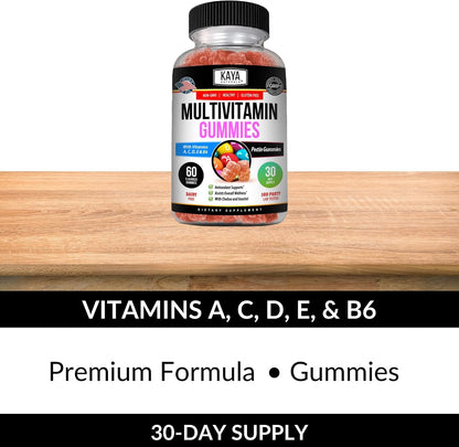 Kaya Naturals Adult Multi Vitamin Gummy, 60 Gummies