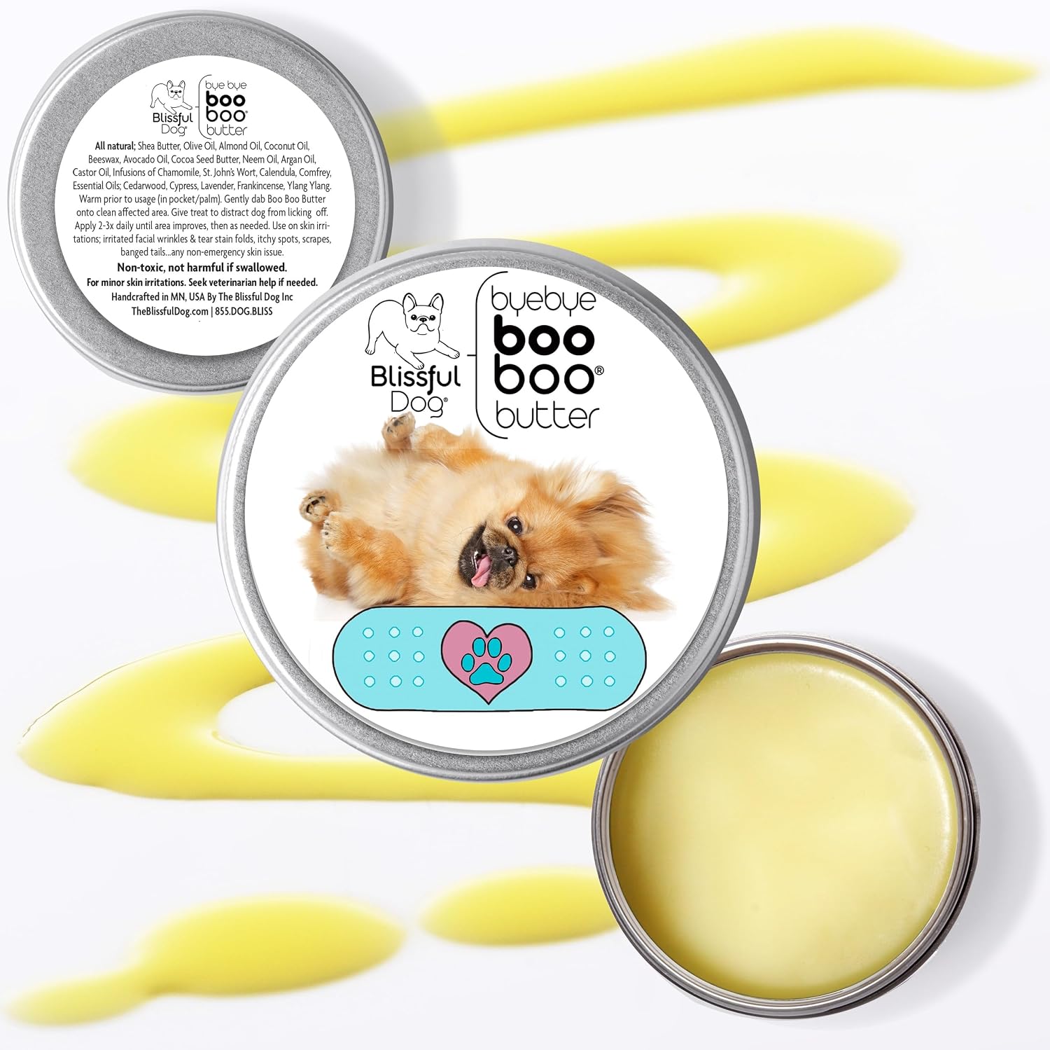 The Blissful Dog Pekingese Booboo Butter – 2 oz Tin - görsel 2