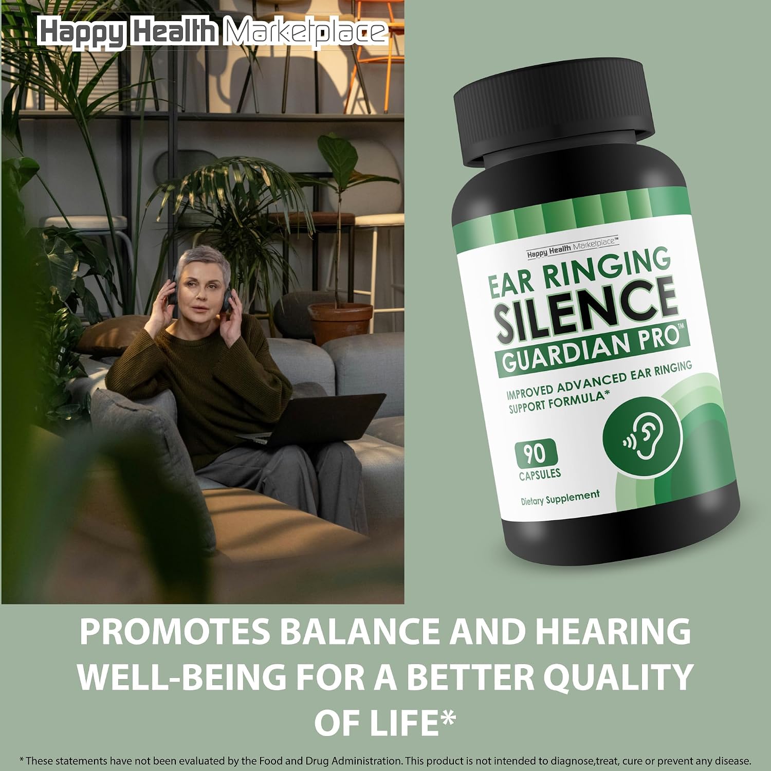 Ear Ringing Silence Guardian Pro - Advanced Tinnitus Relief Supplement - görsel 5