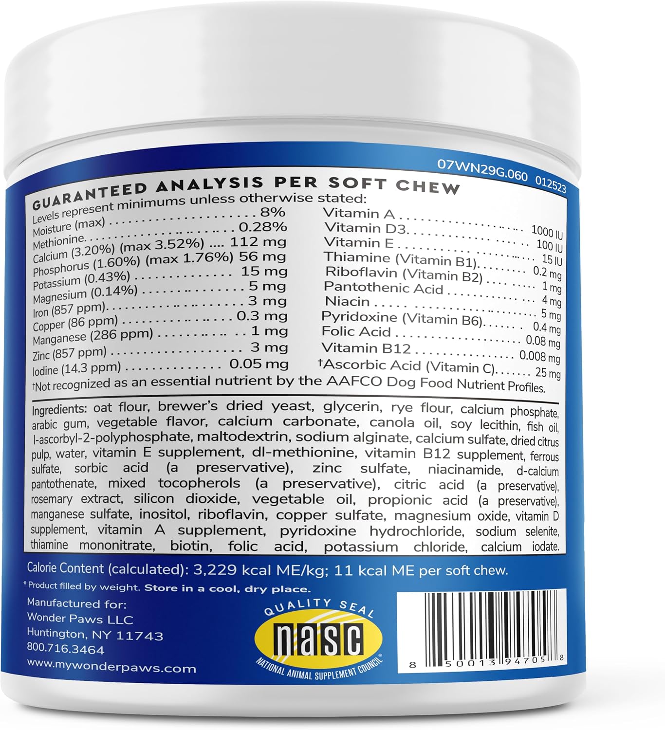 Wonder Paws Premium Multivitamin for Dogs - 21-in-1 Daily Multivitamin Chews (60 Chews) - görsel 2
