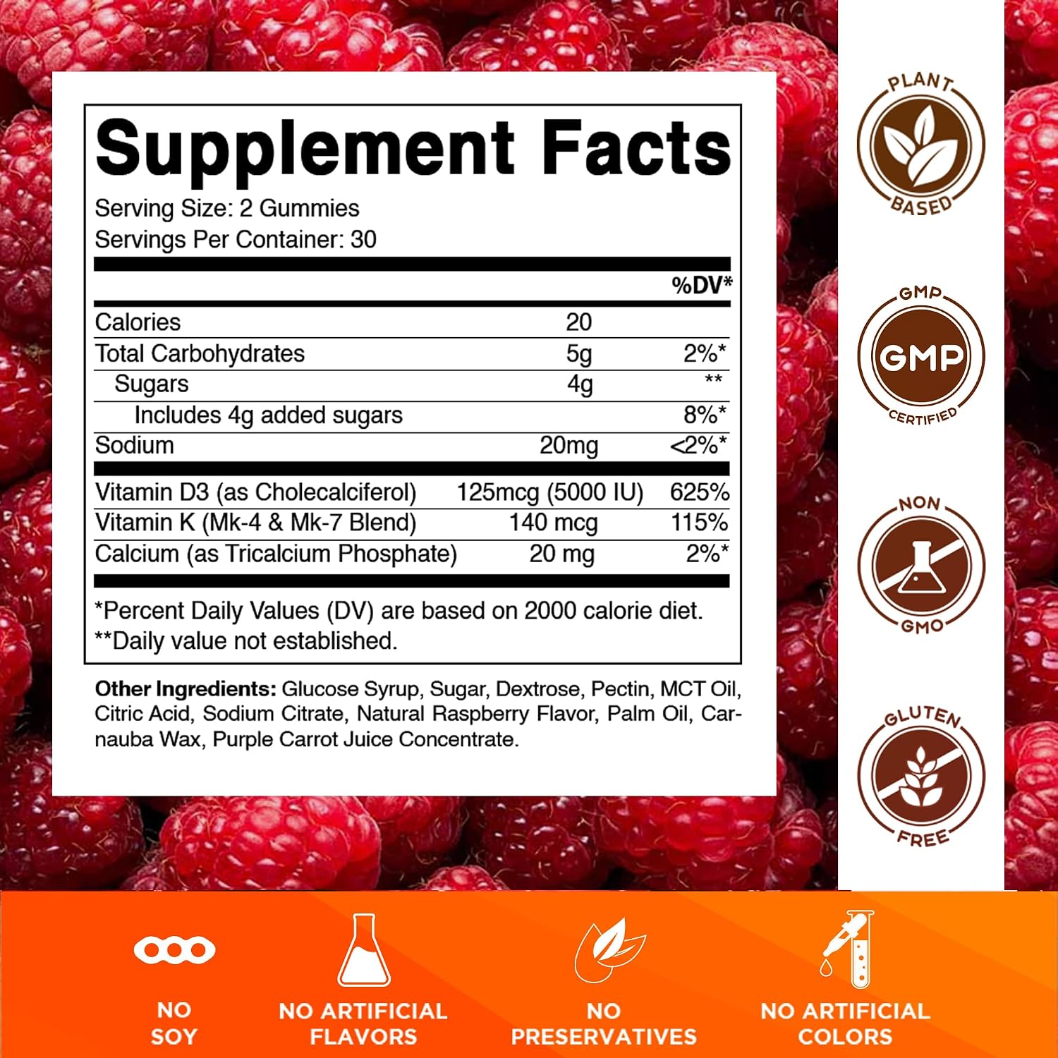 Vitamatic Vitamin D3 & K2 Gummies (2-Pack) – Bone, Heart & Immune Support - görsel 2