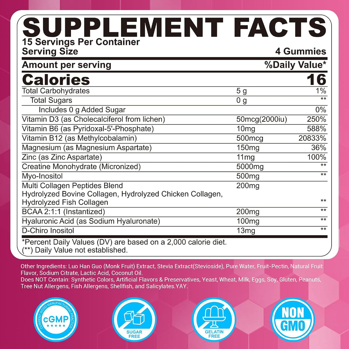 Creatine for Women's Gummies: Micronised – Micronised creatine monohydrate for fast absorption – Image 2