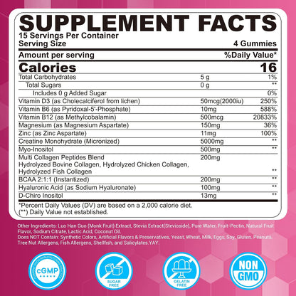Creatine for Women's Gummies: Micronised – Micronised creatine monohydrate for fast absorption – Image 2