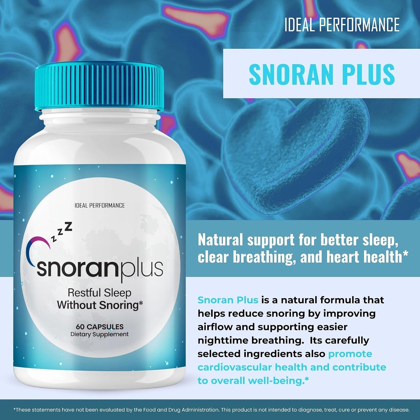 Snoran Plus Capsules (2 Pack) – Natural Supplement for Snoring and Breathing Support - görsel 4