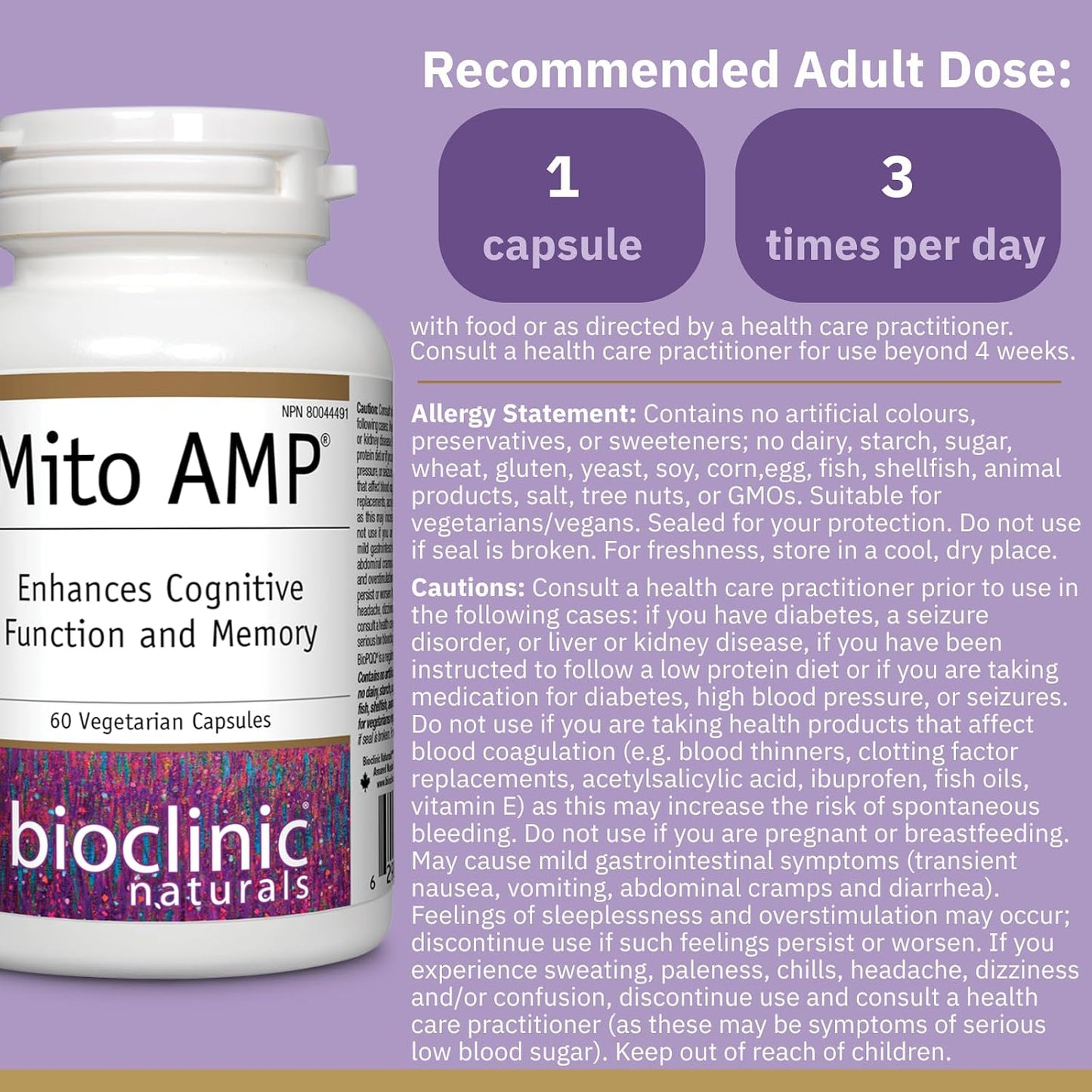 Bioclinic Naturals Mitolife Amp 60 Vcaps - görsel 2