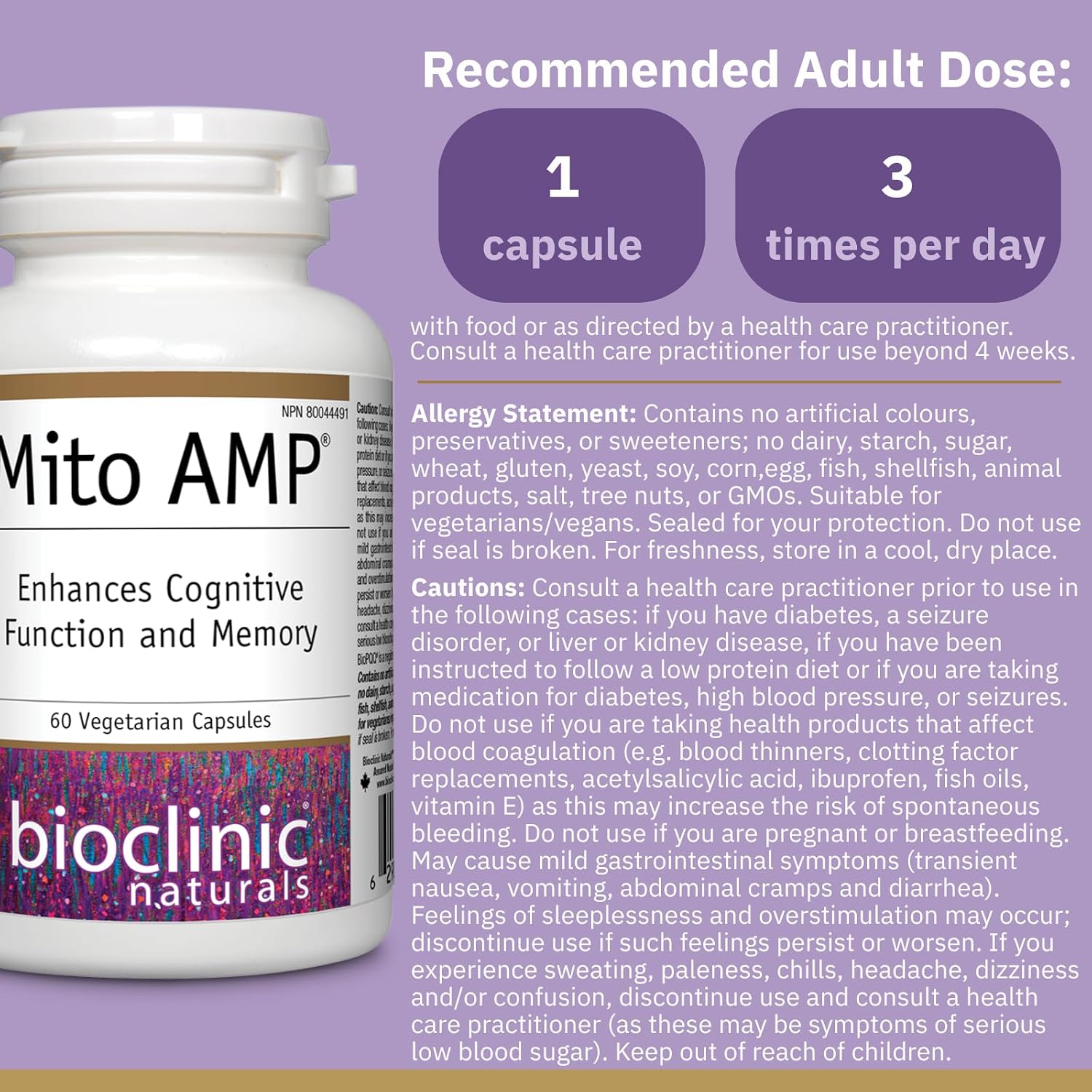 Bioclinic Naturals Mitolife Amp 60 Vcaps - görsel 2