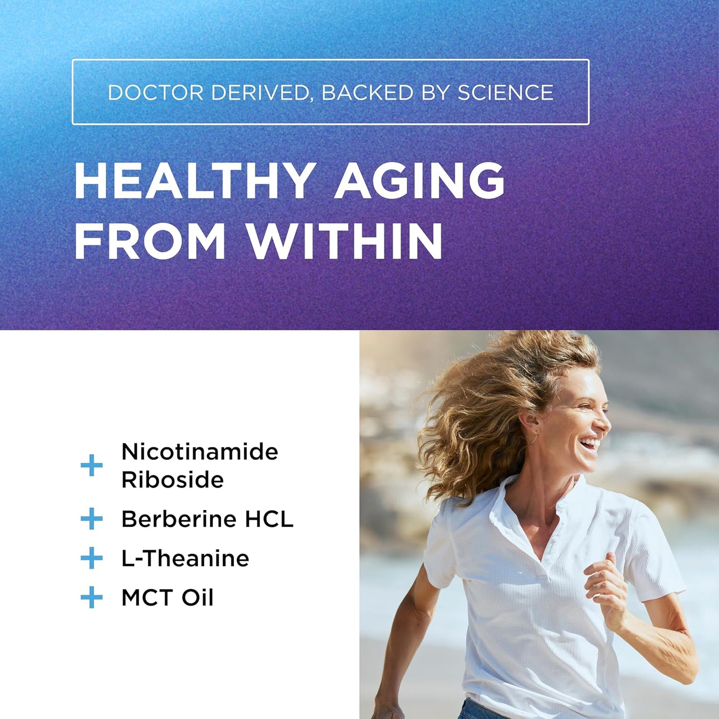 DR. EMIL NUTRITION NAD+ Boost - Nicotinamide Riboside with Berberine & L-Theanine - 30-Day Supply - görsel 3