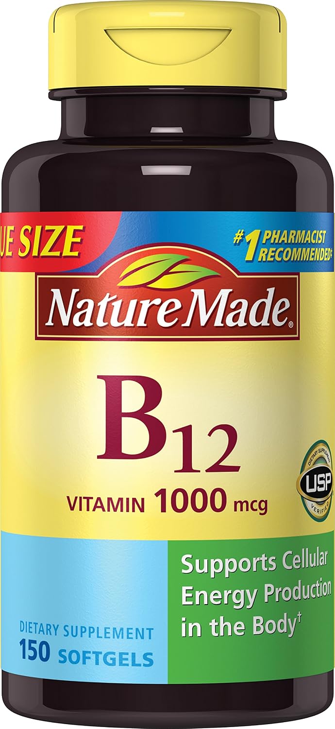 Nature Made Vitamin B12 1000 mcg Softgels, 150 Pack - görsel 1