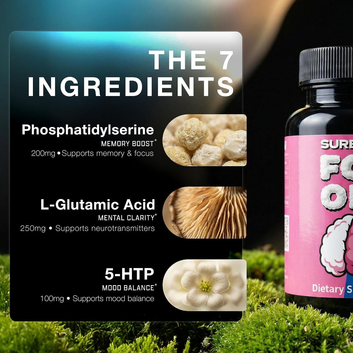 FOG OFF Brain Fog Supplement – Focus Pills – Stress Management Support: With 200 mg of phosphatidylserine per – Image 2