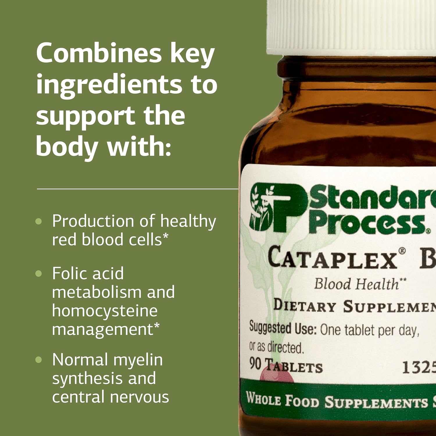 Standard Process Cataplex B12 - Vitamin B12 Supplement - 90 Tablets - görsel 4