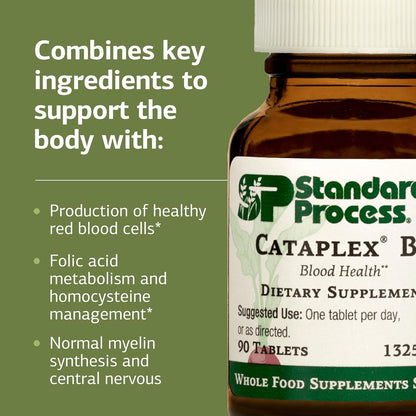 Standard Process Cataplex B12 - Vitamin B12 Supplement - 90 Tablets