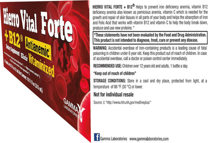 HIERRO VITAL Forte + B12 Antianaemic Supplement (21 Count) – Image 4