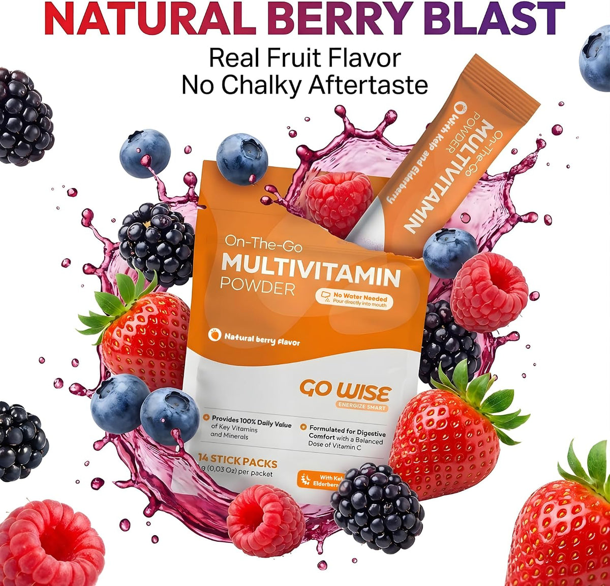 Go Wise Multivitamin Powder for Women's and – Vitamin C and Zinc are well-known for their role in immune – Image 6