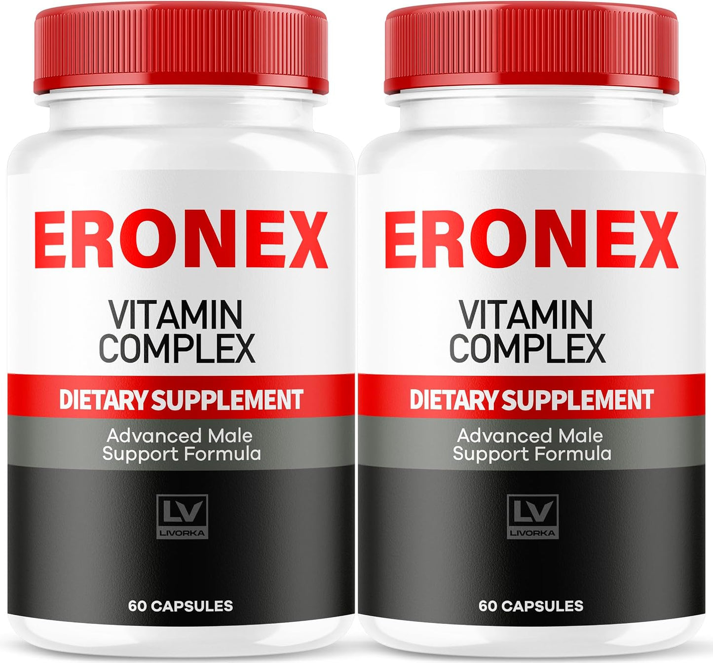 (2 Pack) Eronex Vitamin Complex Pills - Official Advanced Formula - 120 Capsules (2-Month Supply) - görsel 1
