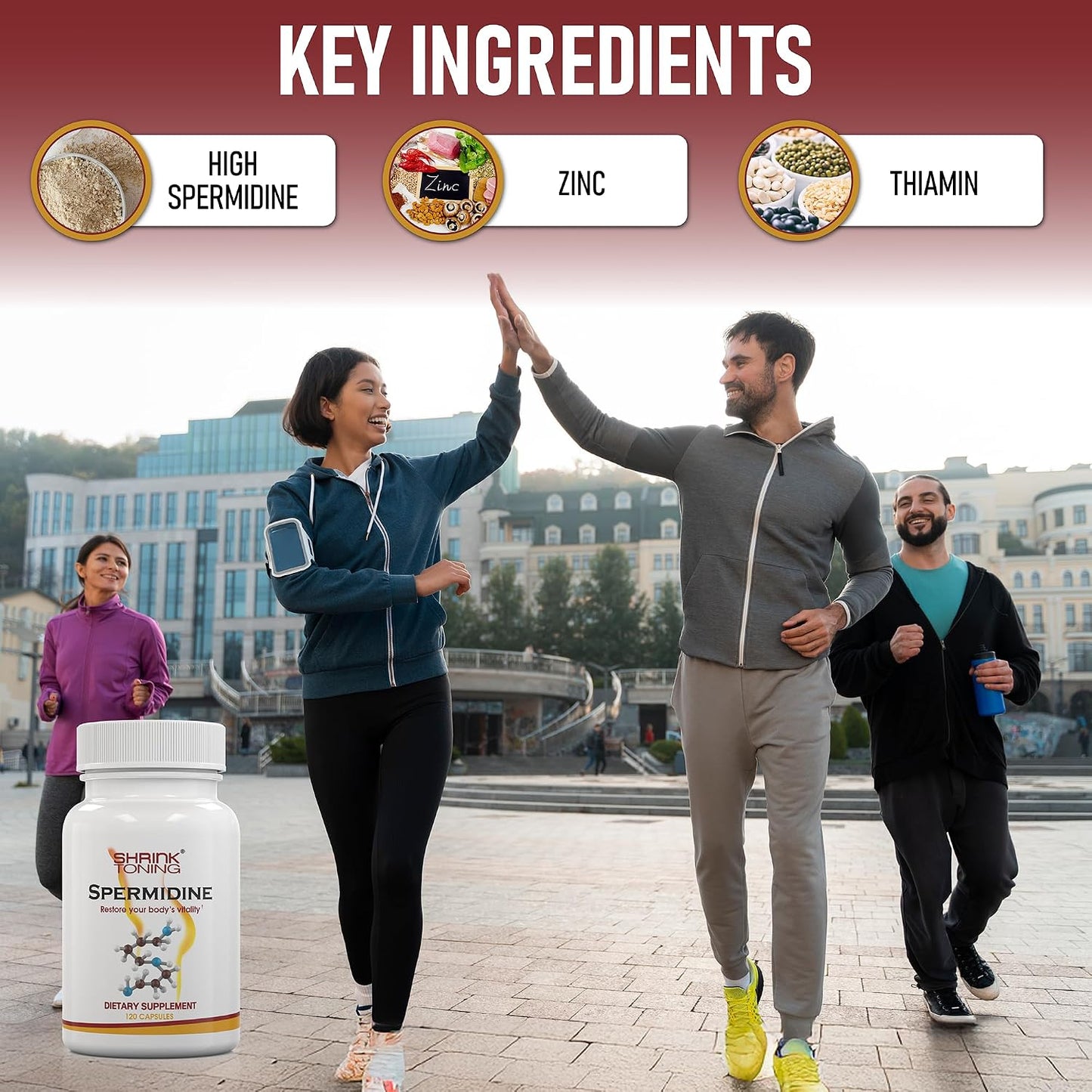 Shrink Spermidine Supplement – Autophagy Support and Healthy Ageing, 120 Vegan Capsules - görsel 5
