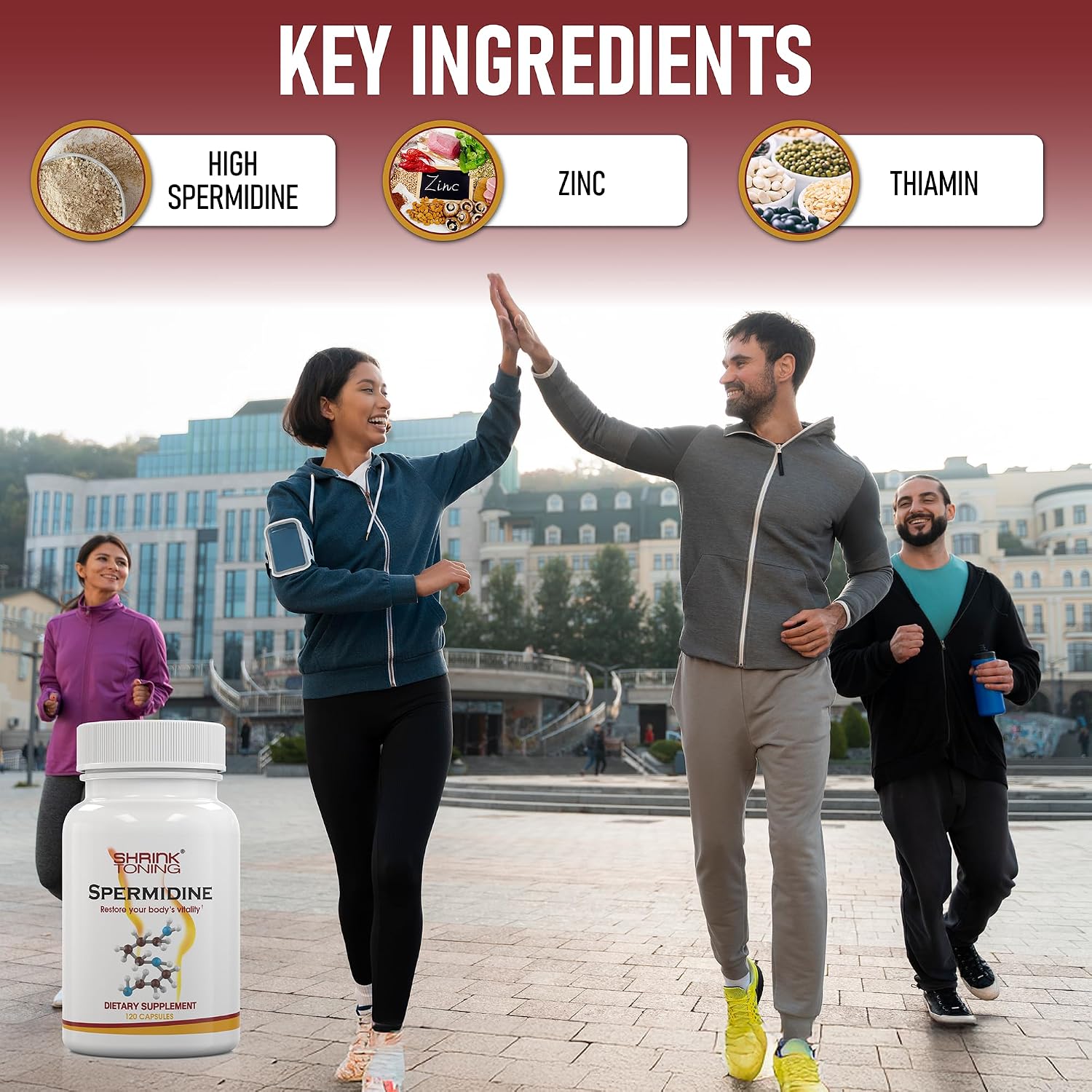 Shrink Spermidine Supplement – Autophagy Support and Healthy Ageing, 120 Vegan Capsules - görsel 5