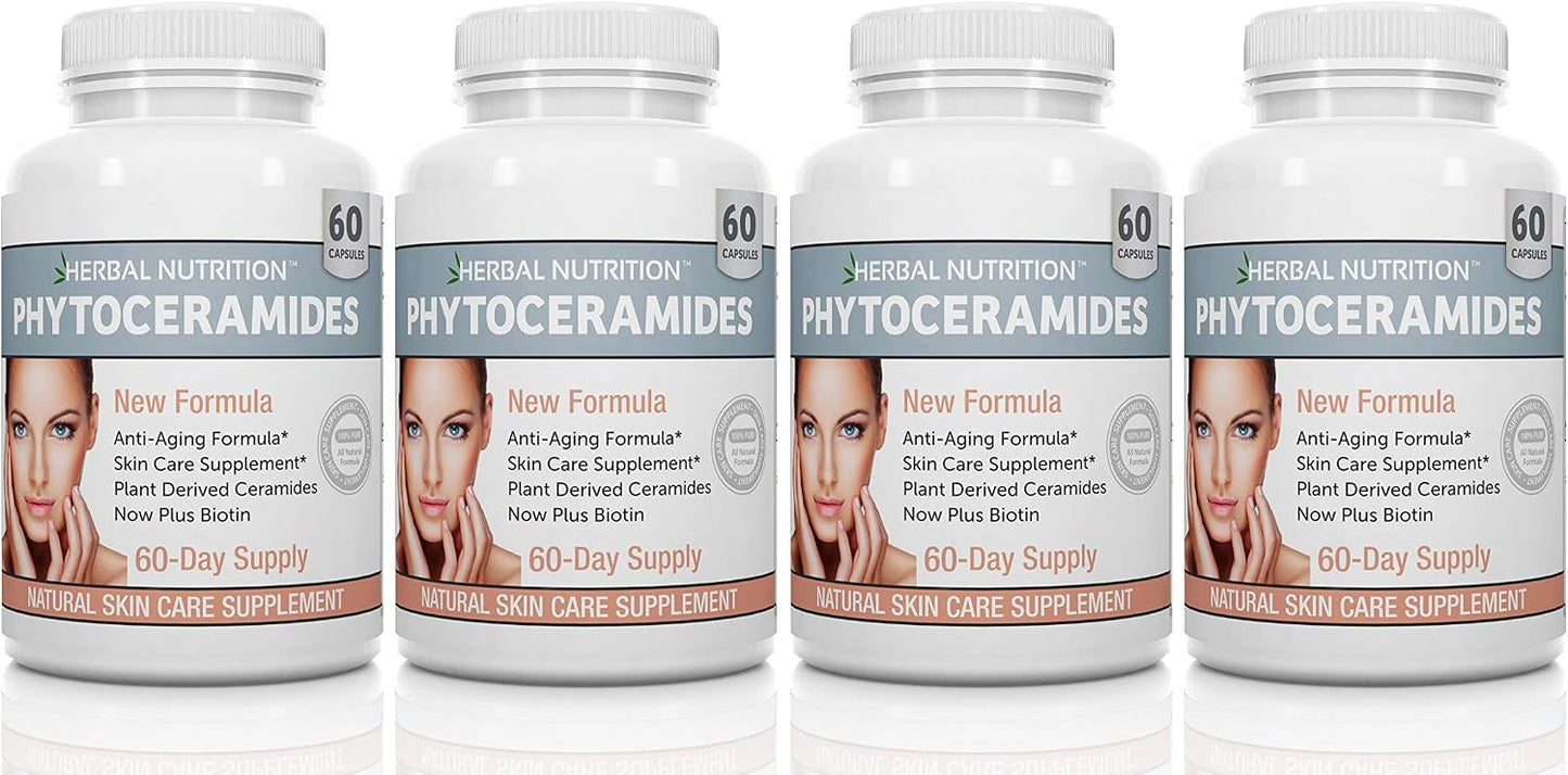 Herbal Nutrition Phytoceramides from Rice with Biotin Vitamin A, C, D and E, Three Bottle Pack, 180 Capsules 40mg - görsel 9
