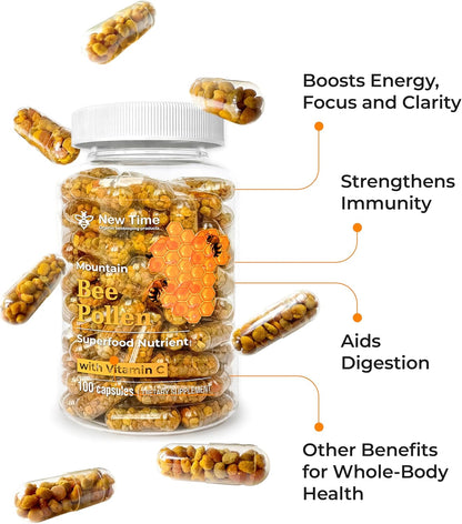 Bee Pollen Capsules – Organic Supplement for – Immune Function: Rich in antioxidants and vitamins that help – Image 8