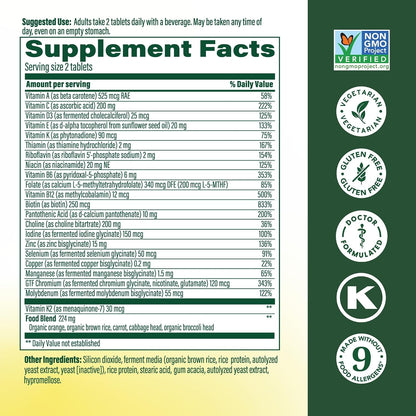MegaFood Men's 40+ Advanced Multivitamin - 60 Tablets